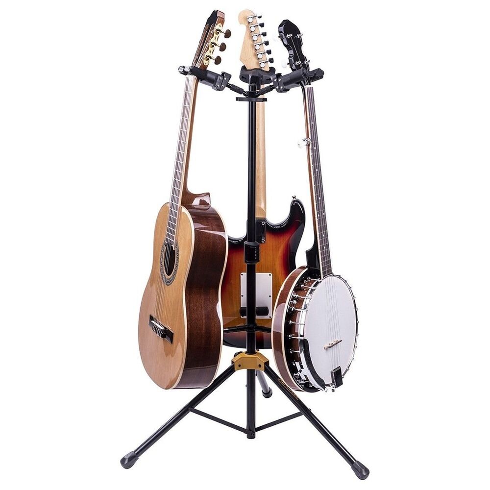Hercules GS432BPLUS Autogrip 3 Tiered Guitar Stand Foldable Bass Music Gear